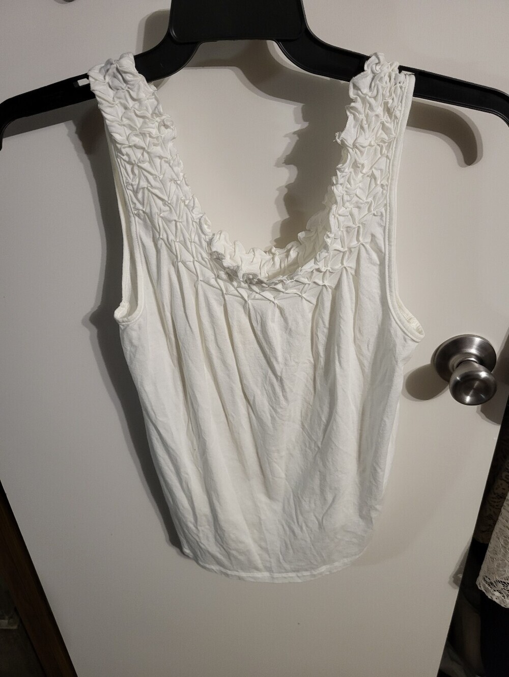 MAEVE by ANTHROPOLOGIE WHITE TANK TOP SZ M